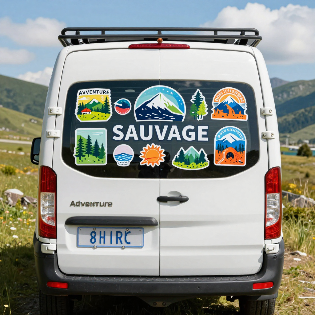 Stickers SAUVAGE Collection | 8 Designs Outdoor Adventure