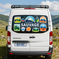 Stickers SAUVAGE Collection | 8 Designs Outdoor Adventure